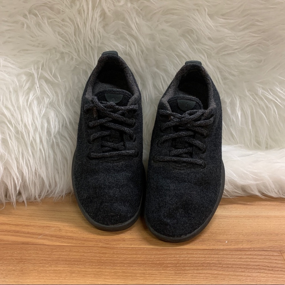 Allbirds, Wool Runners- gray wool with black soles